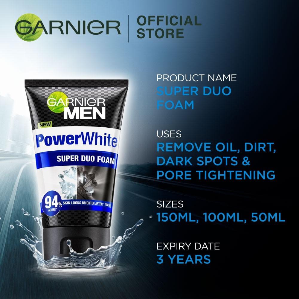 garnier men power white
