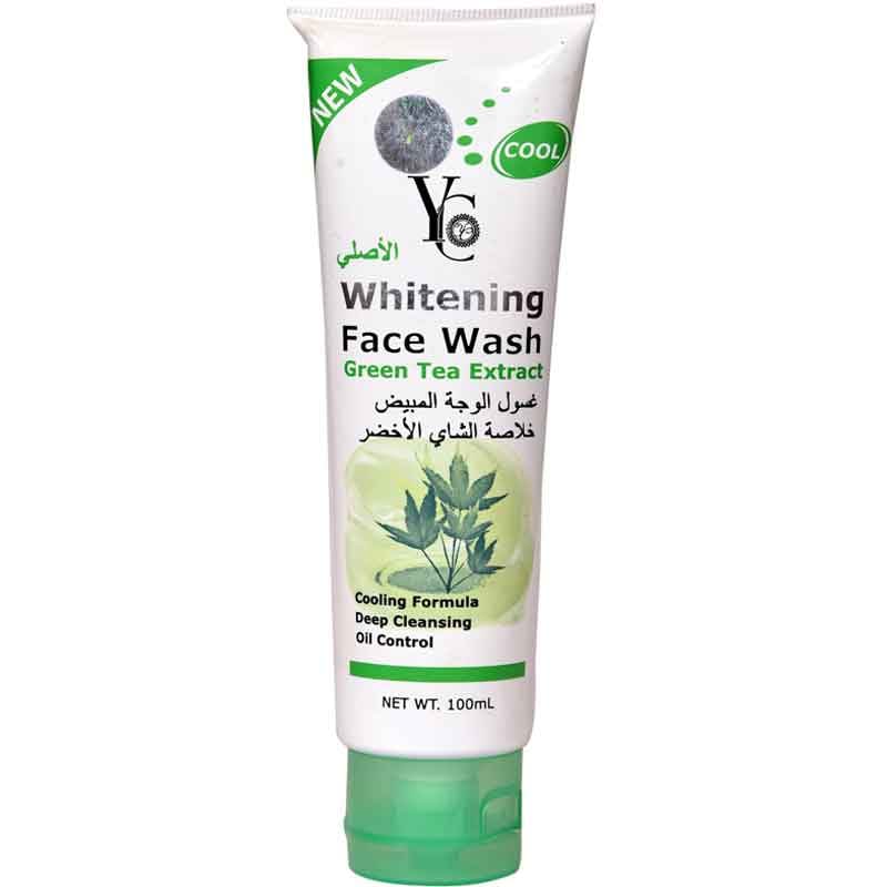 yc whitening face wash green tea extract reviews